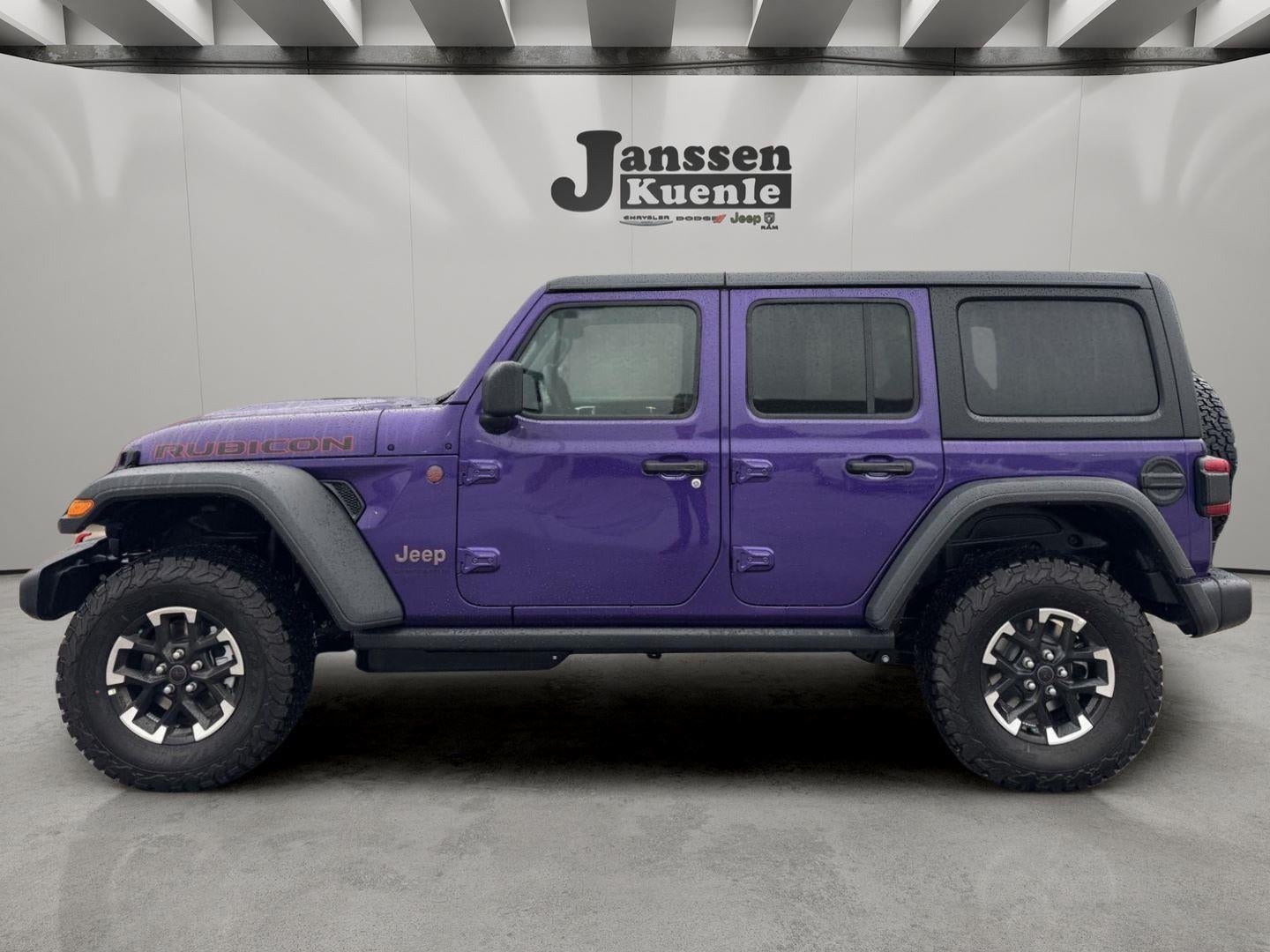 2026 Jeep Wrangler WRANGLER 4-DOOR RUBICON in Reign Exterior Paint — front three-quarter view