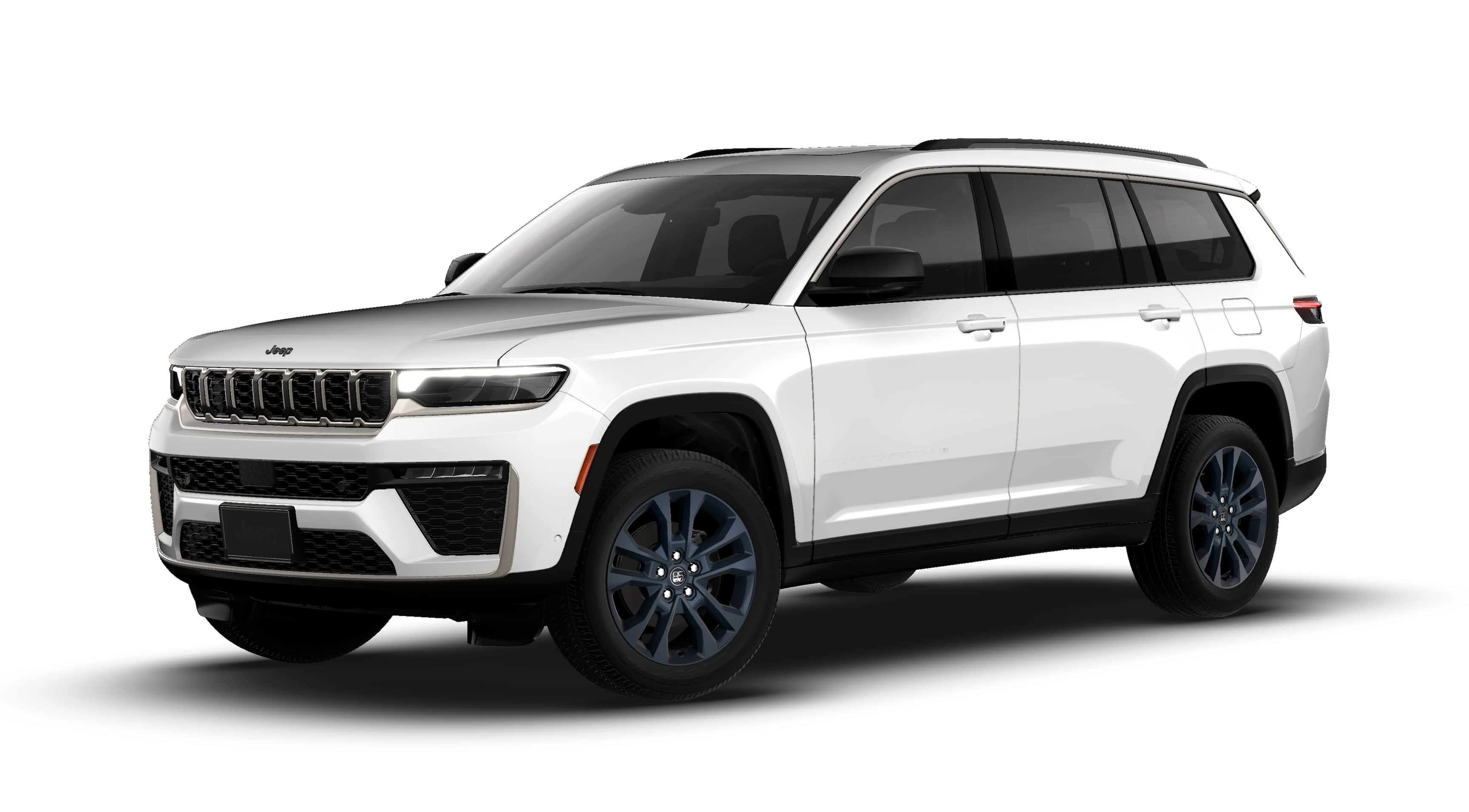 2026 Jeep Grand Cherokee GRAND CHEROKEE L 85TH ANNIVERSARY EDITION 4X4 in Bright White Clear-Coat Exterior Paint — front three-quarter view