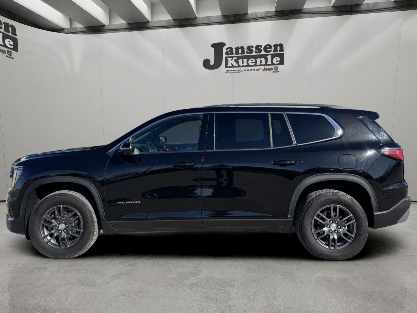 2025 GMC Acadia FWD Elevation in Crystal Black Pearl — front three-quarter view