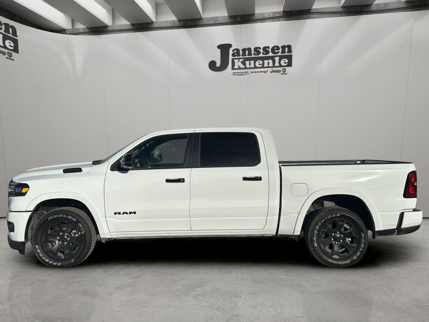 2026 RAM Ram 1500 RAM 1500 BIG HORN CREW CAB 4X4 5'7' BOX in Bright White Clear-Coat Exterior Paint — front three-quarter view
